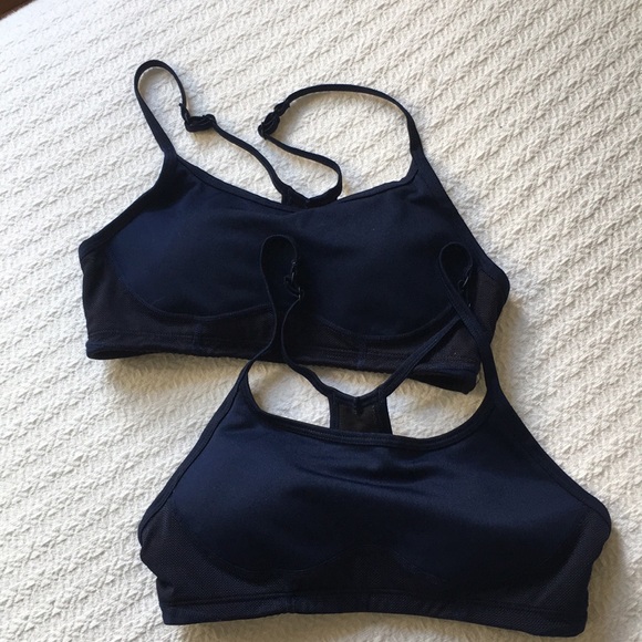J. Crew x New Balance Navy Sports Bra - Picture 1 of 4